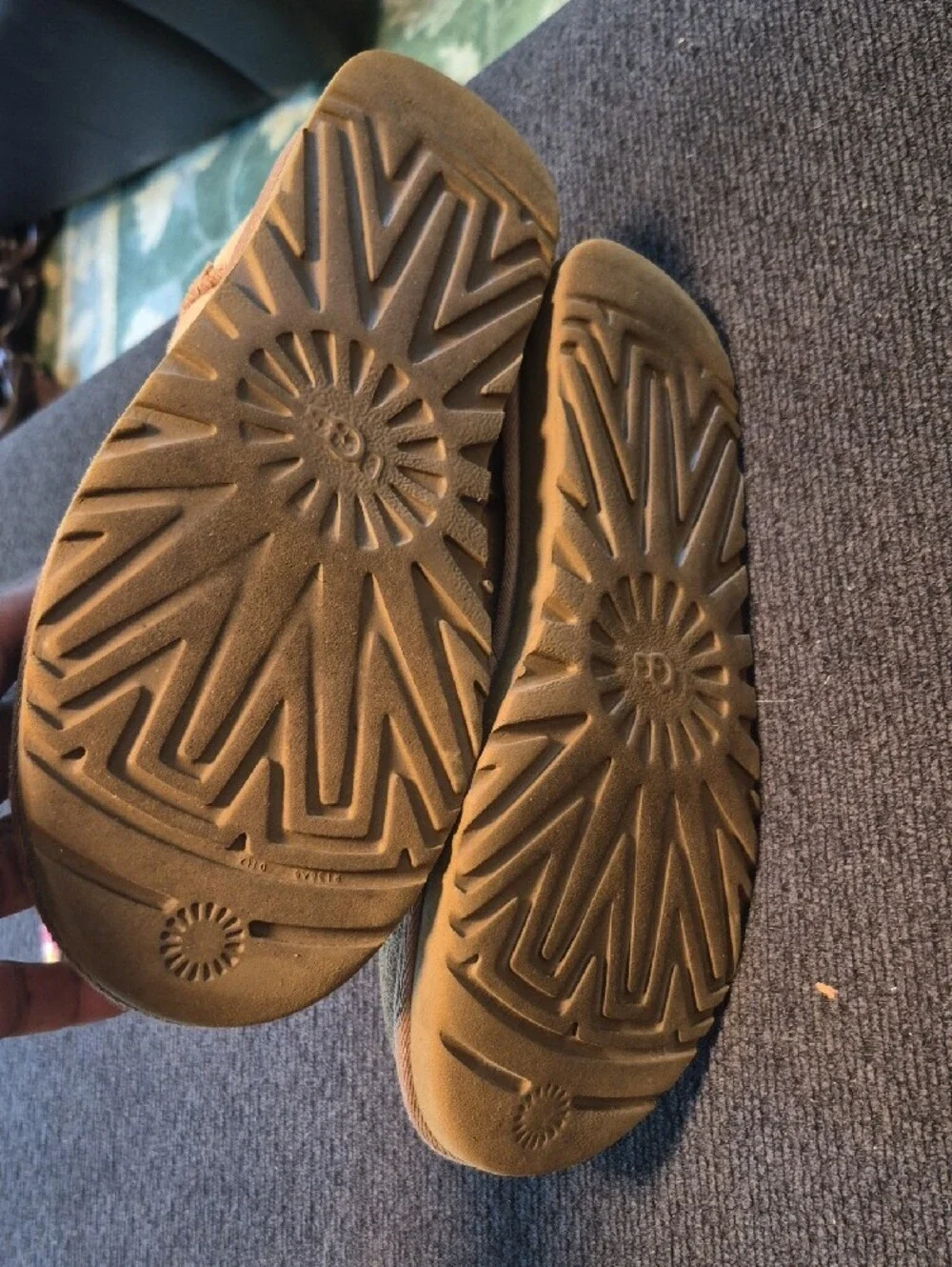 UGG Kids Chestnut Suede Shearling Boots